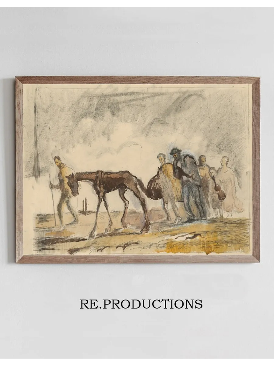 Study for the Lithograph Refugees