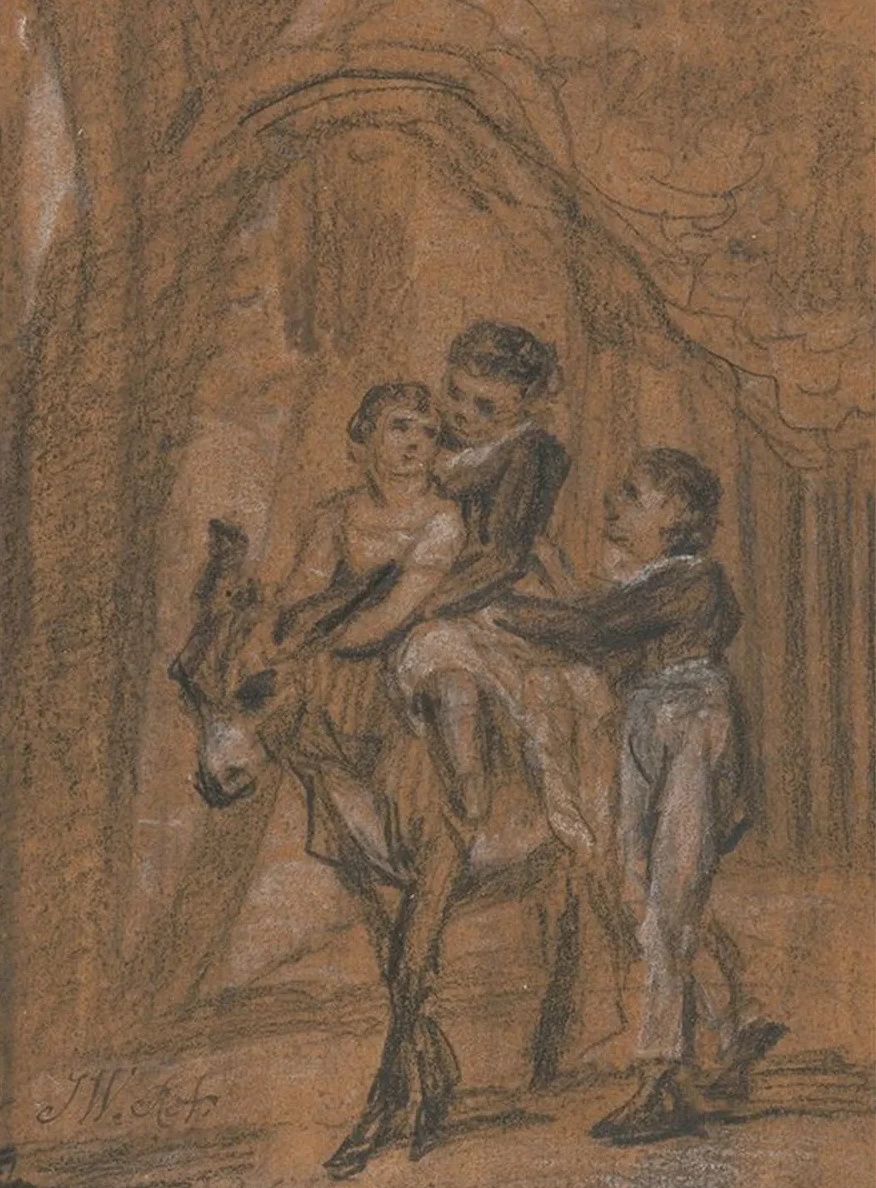Study for the Oil Painting The Children of Theophilus Levitt, Esquire