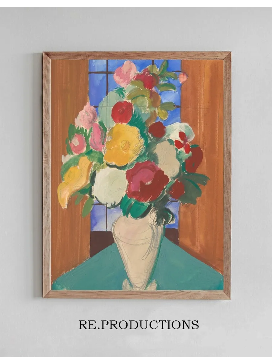 Study for the Painting Spanish Motif (Flowery Still Life on the Back)