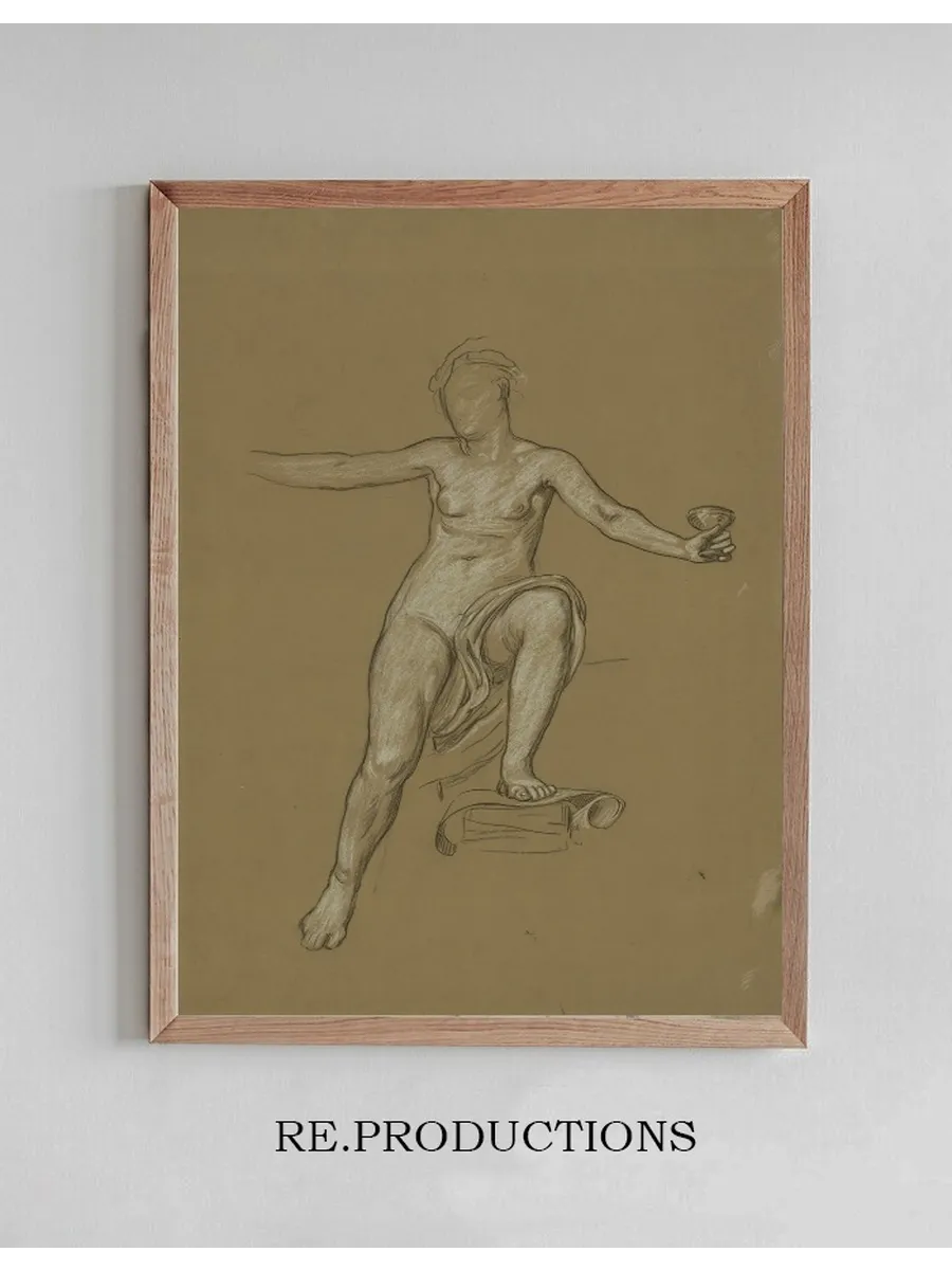 Study for the Central Figure of Anarchy Holding a Chalice