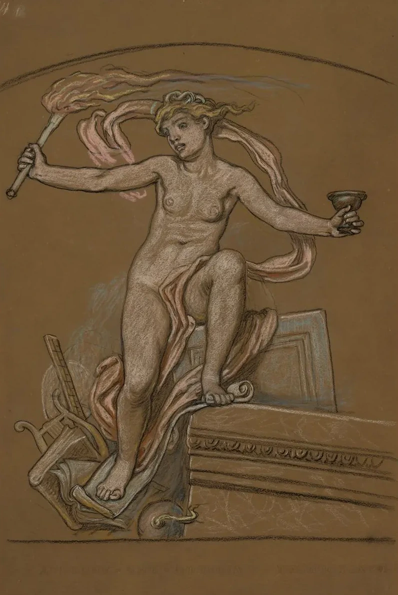 Study for the Central Figure of Anarchy