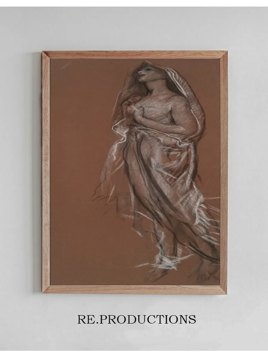 Study for the Figure of 4 Am in the Hours Ceiling Mural, House Chamber, Pennsylvania State Capitol Atharrisbur
