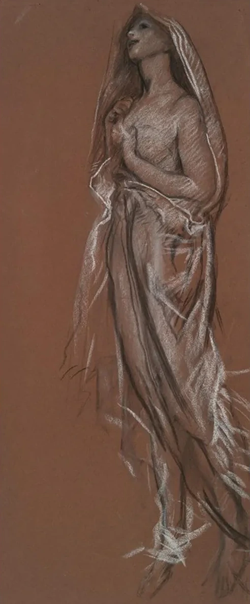 Study for the Figure of 4 Am in the Hours Ceiling Mural, House Chamber, Pennsylvania State Capitol Atharrisbur