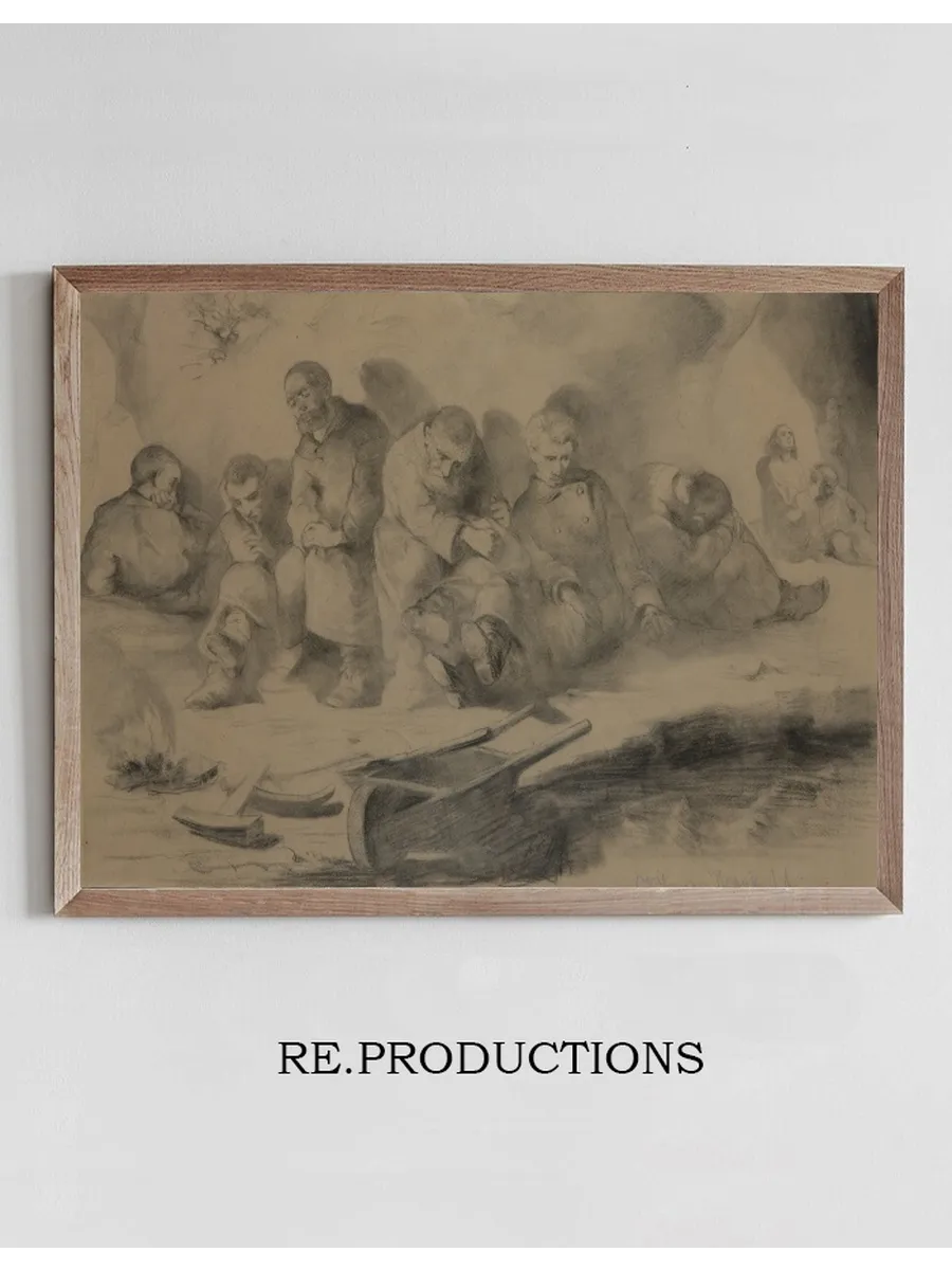 Study for the Painting Sunday in the Mine