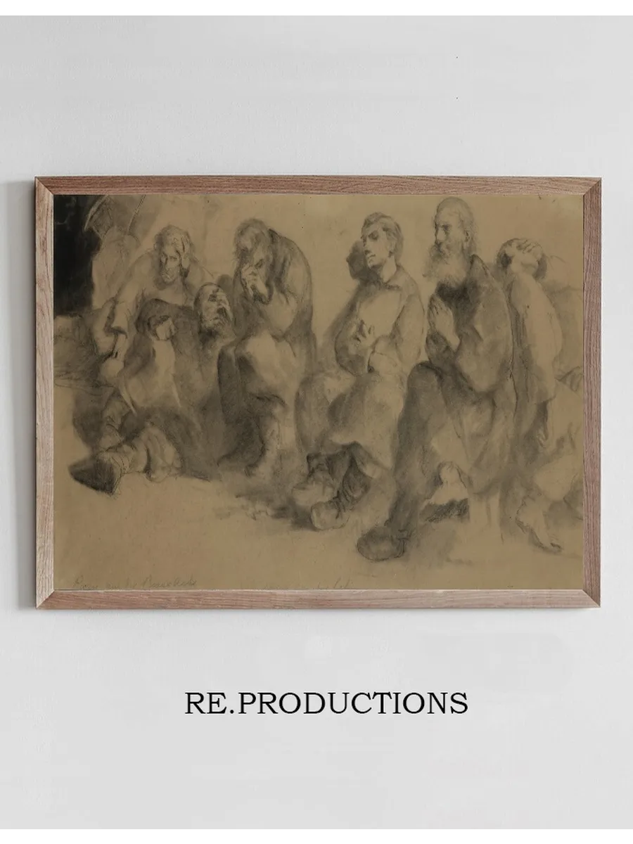 Study for the Painting Titled Sunday in the Mine