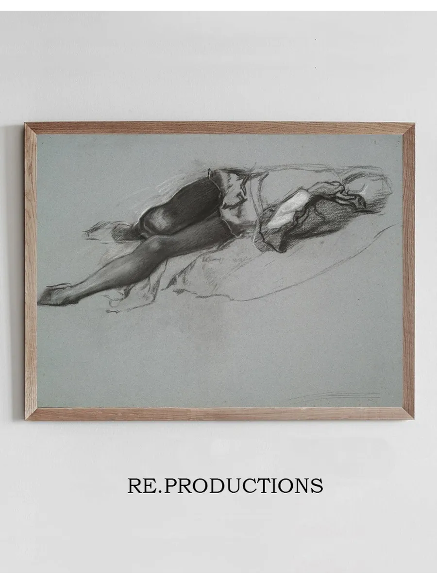 Study for the Reclining Figure of Hamlet, from the Play Scene, Hamlet, Act 3, Scene2