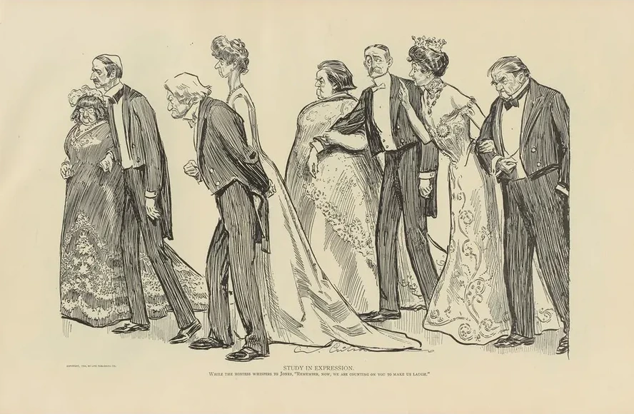 Study in Expression, While the Hostess Whispers to Jones