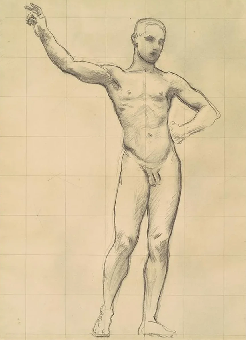 Study of Apollo for Apollo and the Muses II