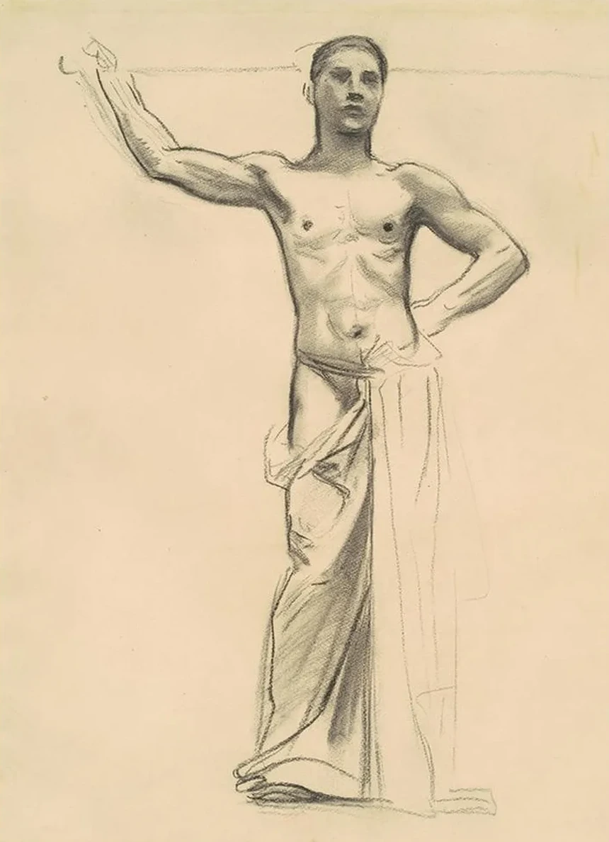 Study of Apollo for Apollo and the Muses