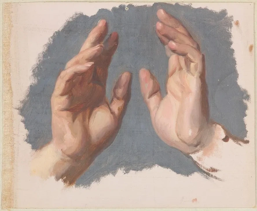 Study of Both Hands of the Bishop for the Painting The Oath of Queen Jadwiga