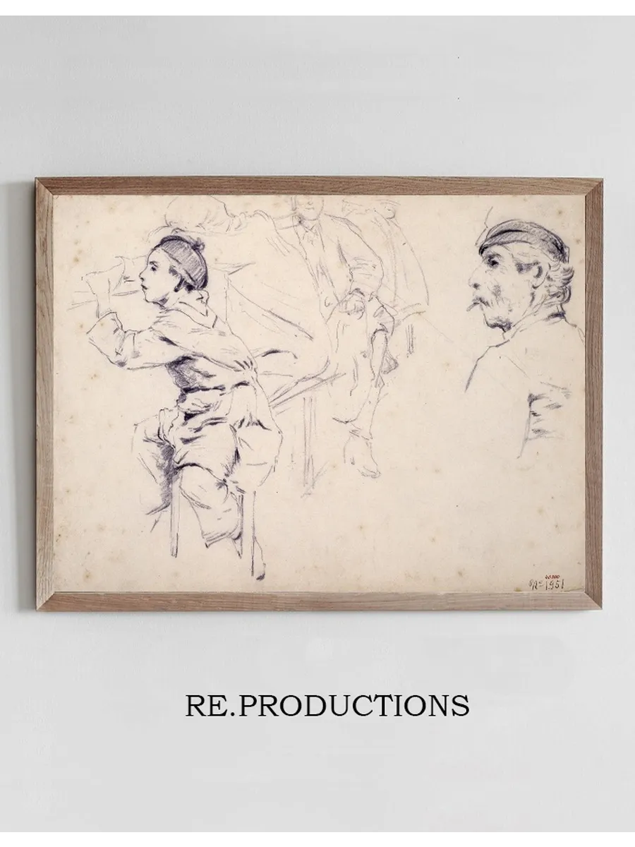 Study of Children and Figures of Men