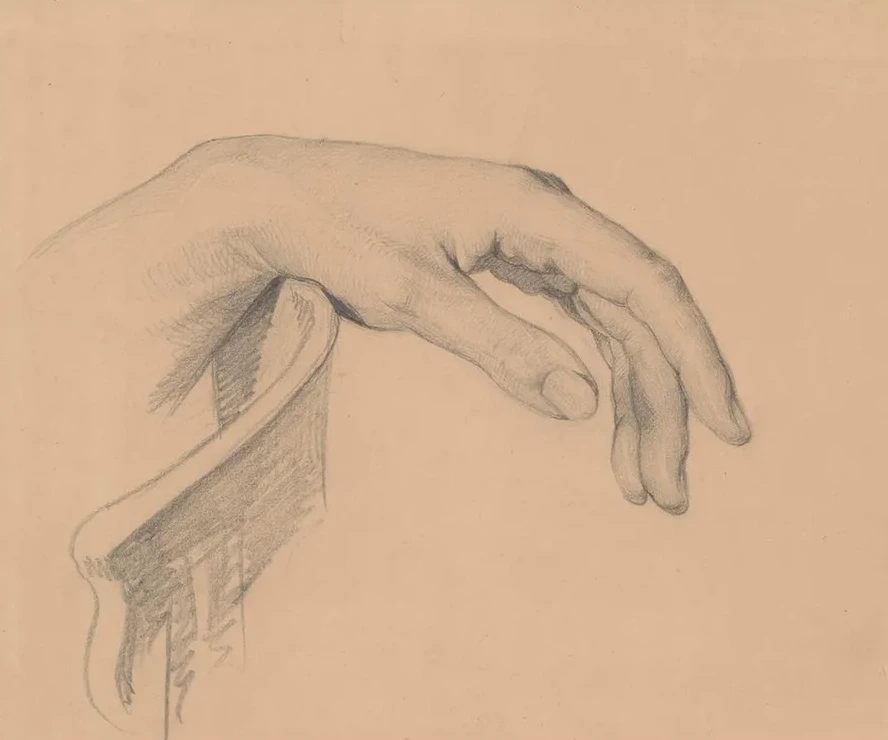 Study of Christ's Left Hand to the Painting Entombment