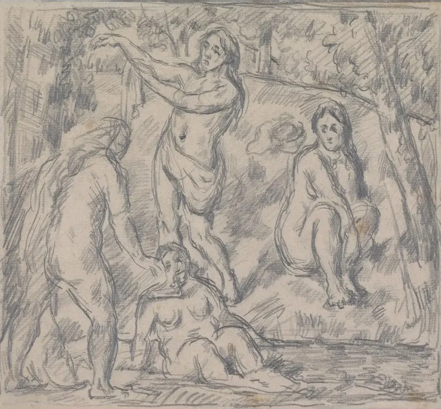 Study of Four Women Bathing