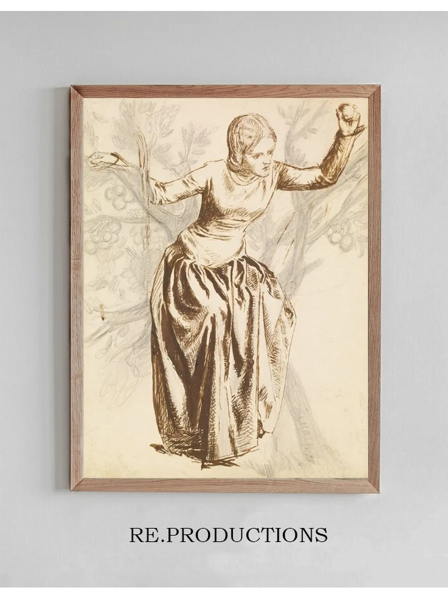 Study of Guenevere Seated in Apple Tree