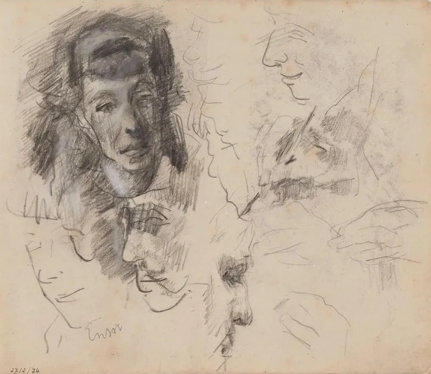 Study of Hands and Heads