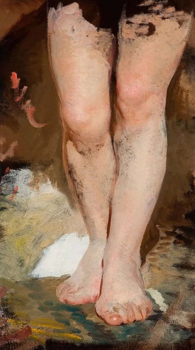 Study of Legs (phryne) to the Painting Phryne on the Poseidon's Celebration in Eleusis