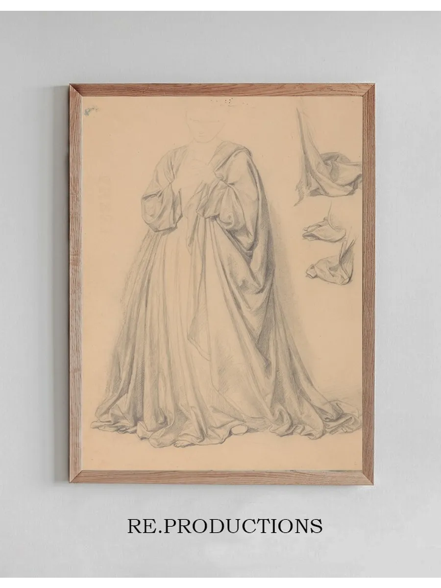 Study of Mary's Robes for the Painting the Immaculate Conception of the Blessed Virgin Mary