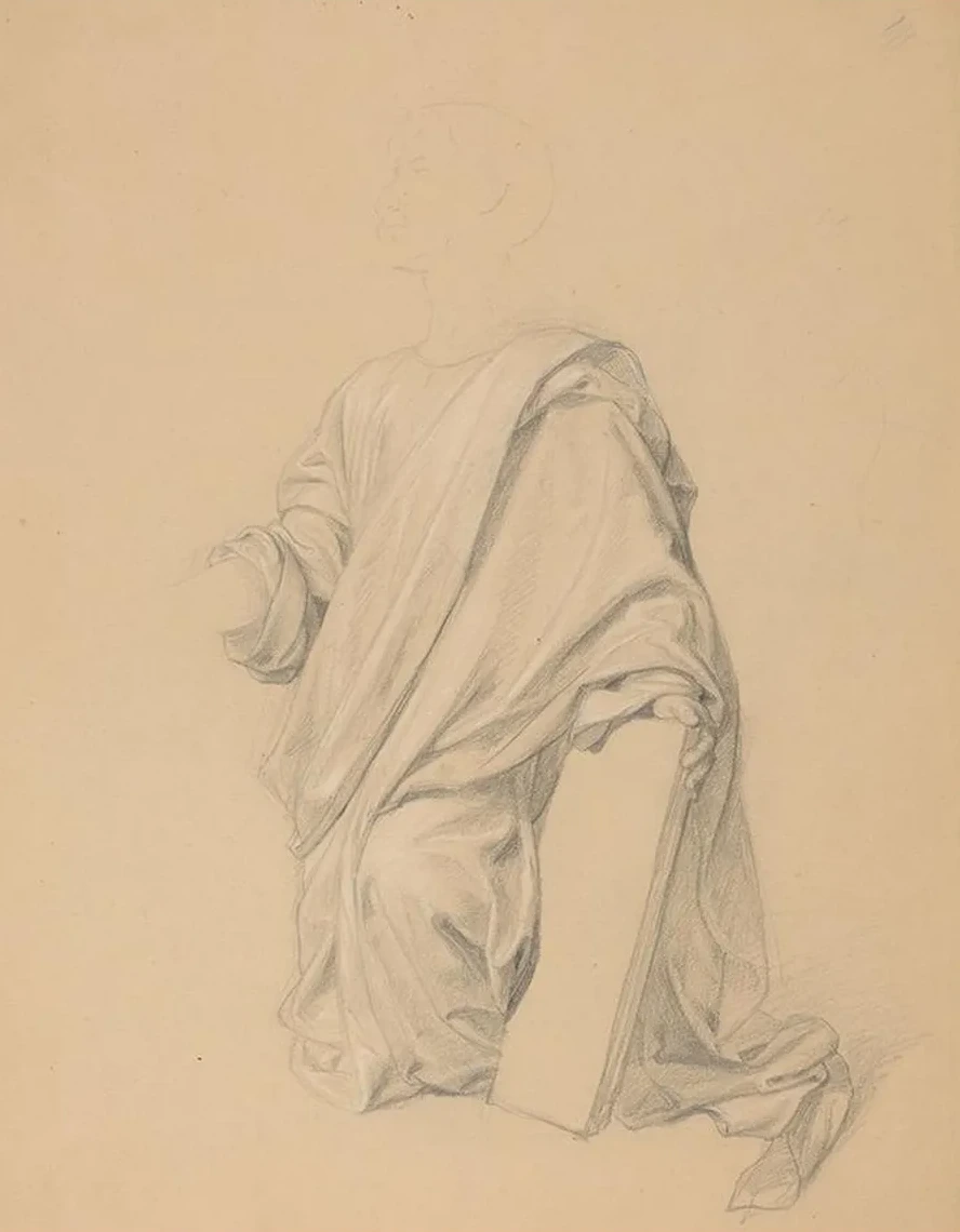 Study of Moses Robes for the Painting the Immaculate Conception of the Blessed Virgin Mary