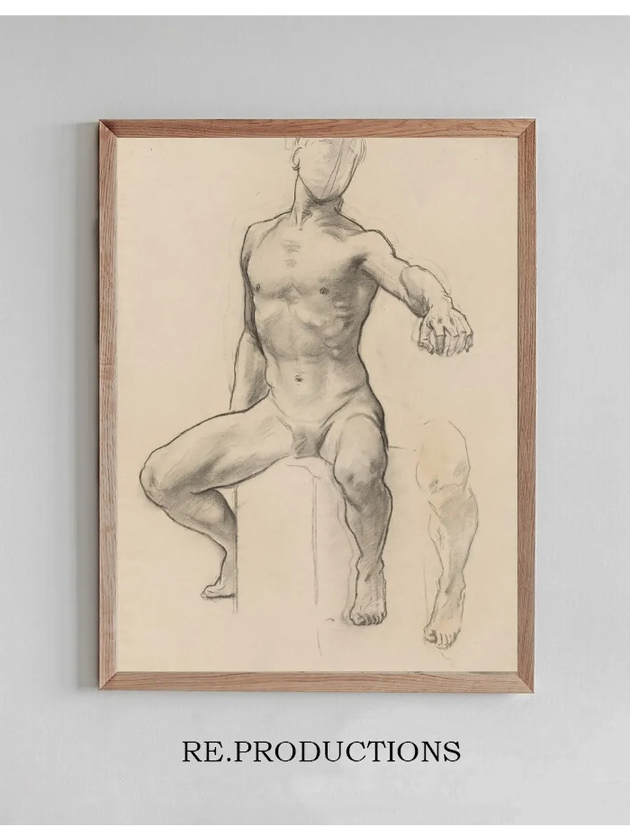 Study of Perseus for Perseus on Pegasus Slaying Medusa