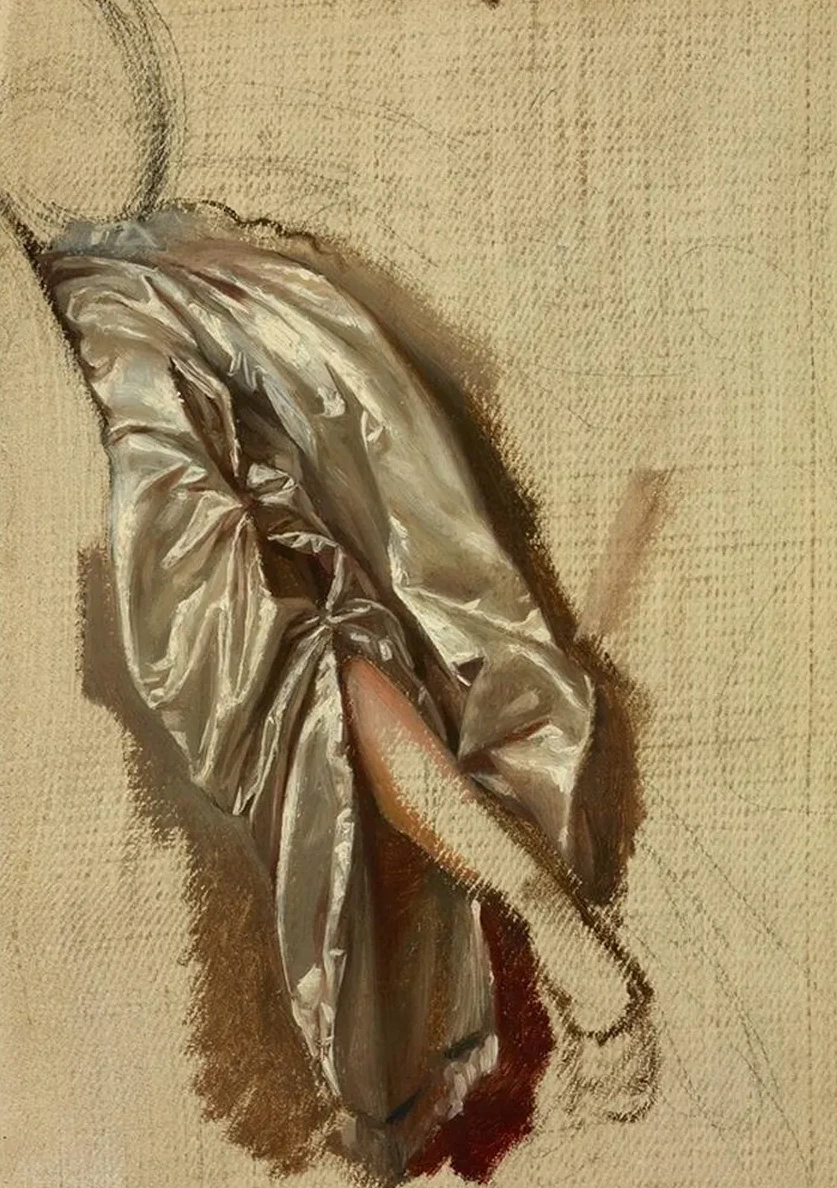 Study of Quinn Barbara's Arm to the Painting The Death of Barbara Radziwi