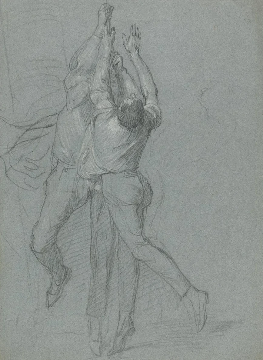 Study of Sailors Raising a Flag for the Victory of Lord Duncan