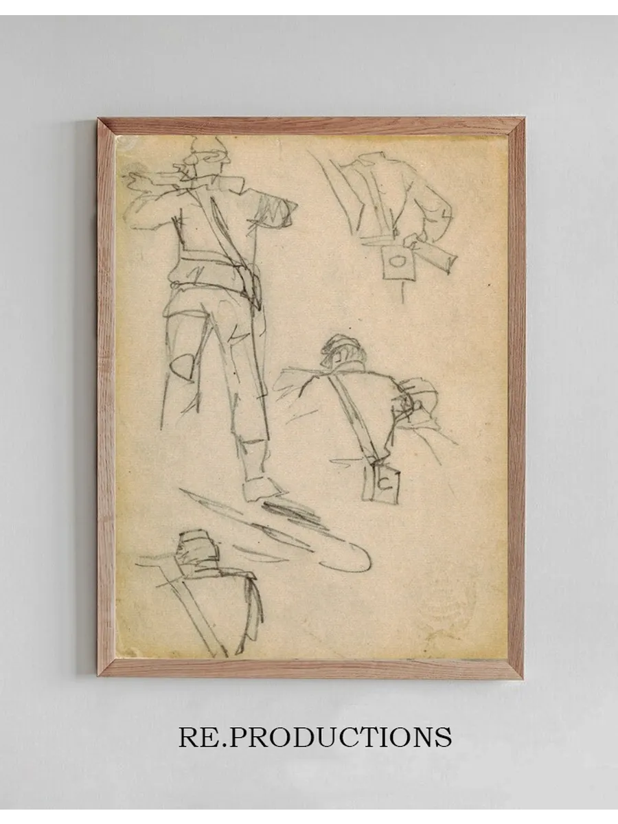 Study of Soldiers Taking Aim