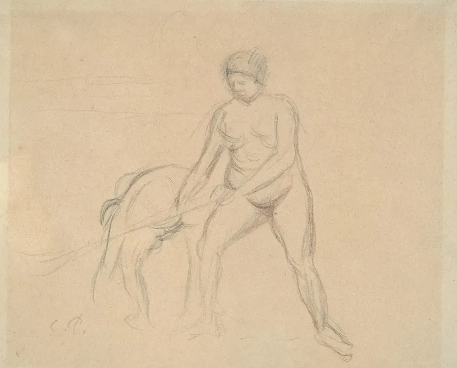 Study of Two Female Figures
