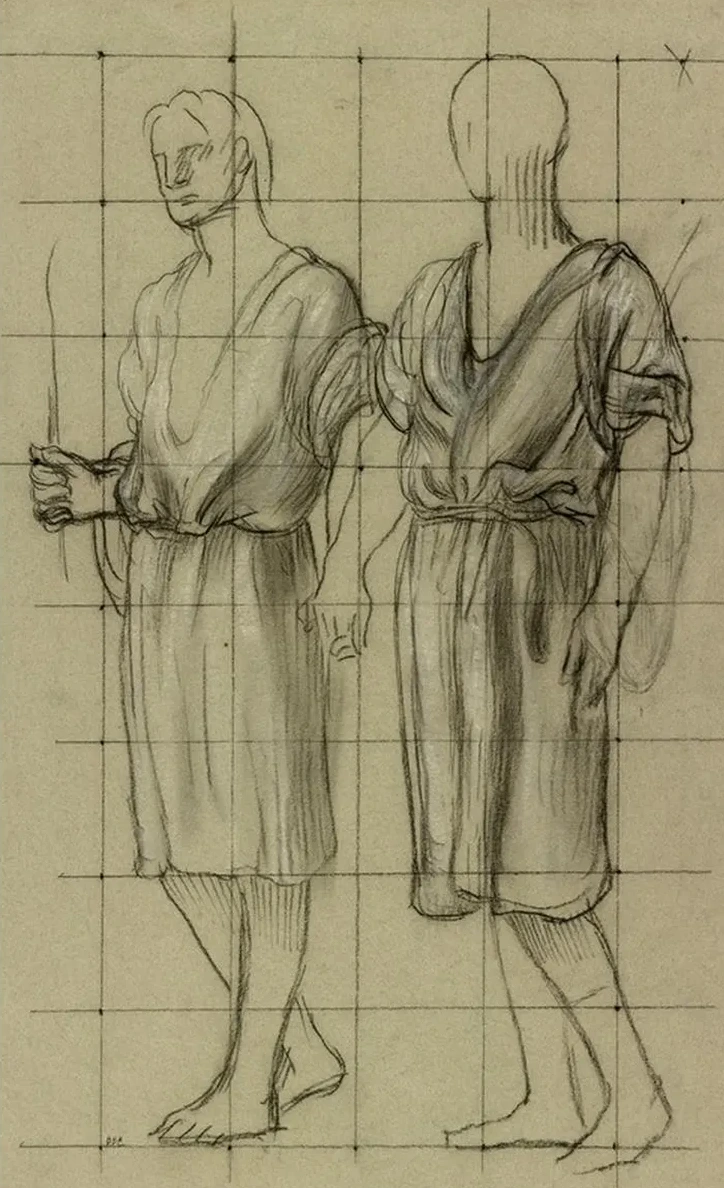 Study of Two StandingFigures