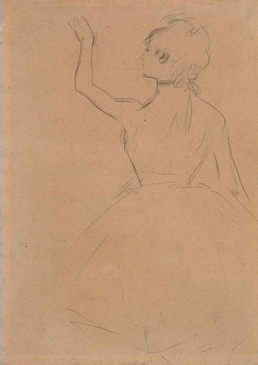 Study of a Ballet Dancer Seen from the Back