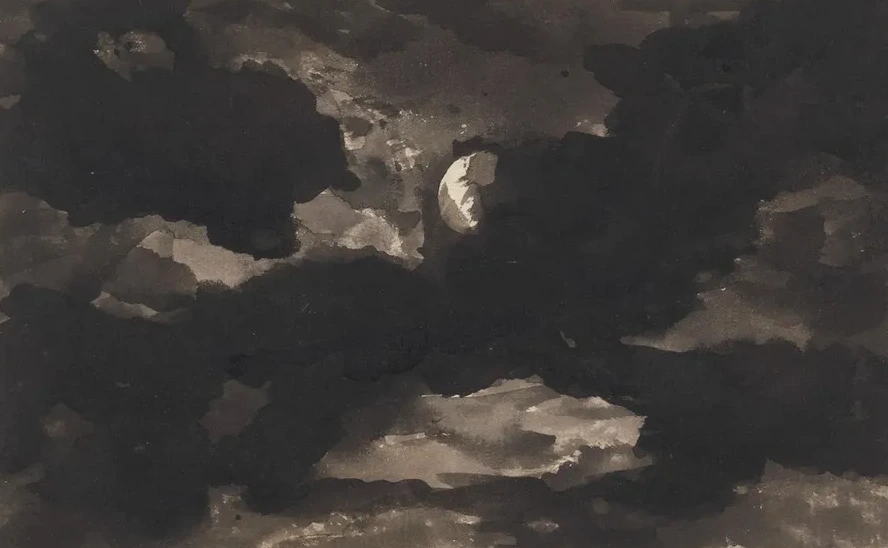 Study of a Clouded Moonlit Sky