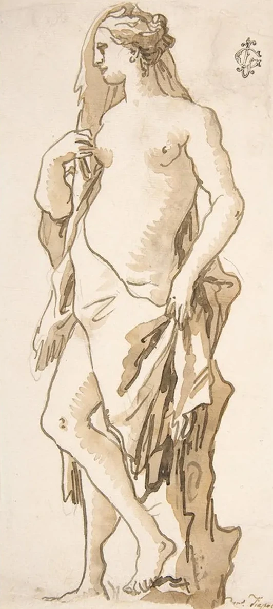 Study of a Garden Sculpture Iole