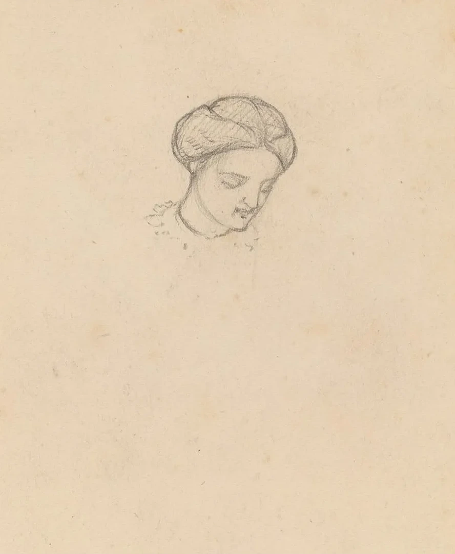 Study of a Girl's Head