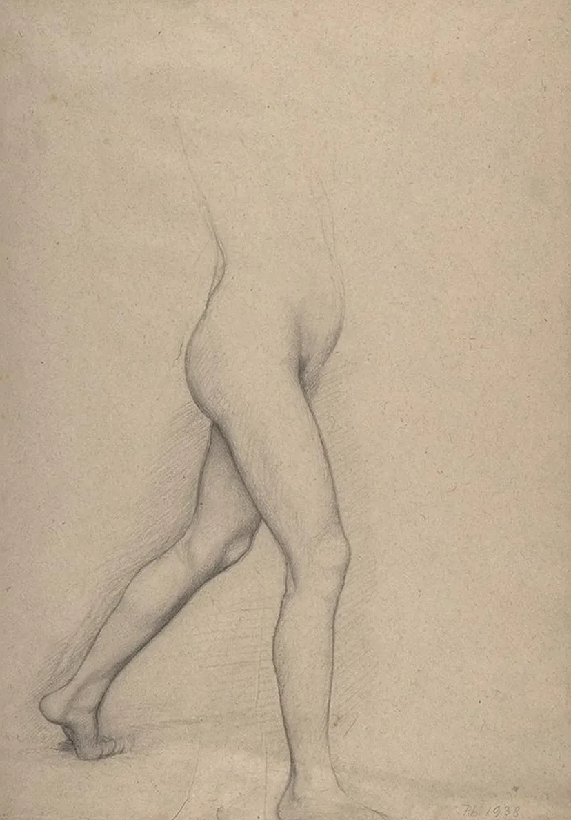 Study of a Girl's Legs for the Painting Young Spartans