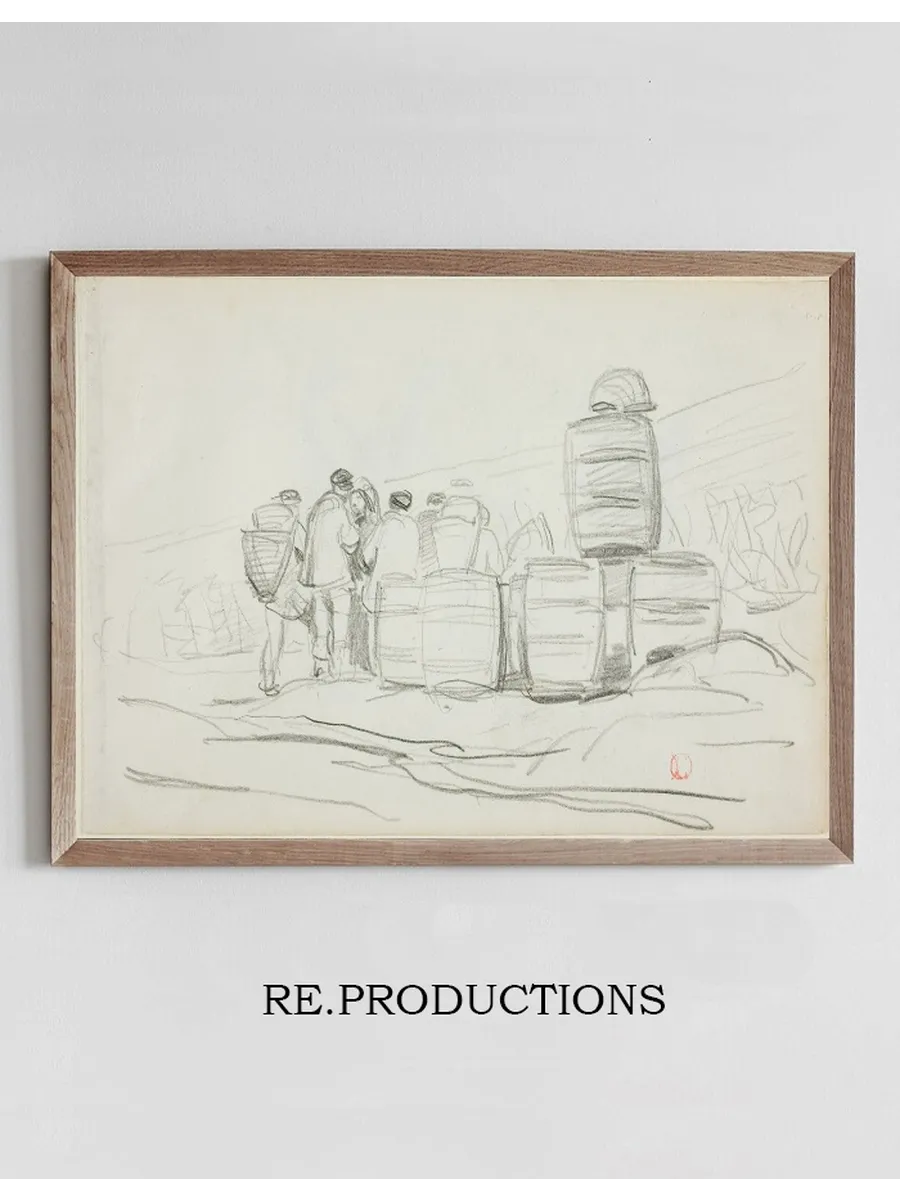 Study of a Group of People with Barrels
