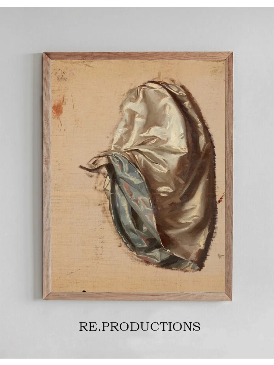 Study of a Lady with a Lute's Robe. Study to the Painting Upbringing of Sigismund Augustus