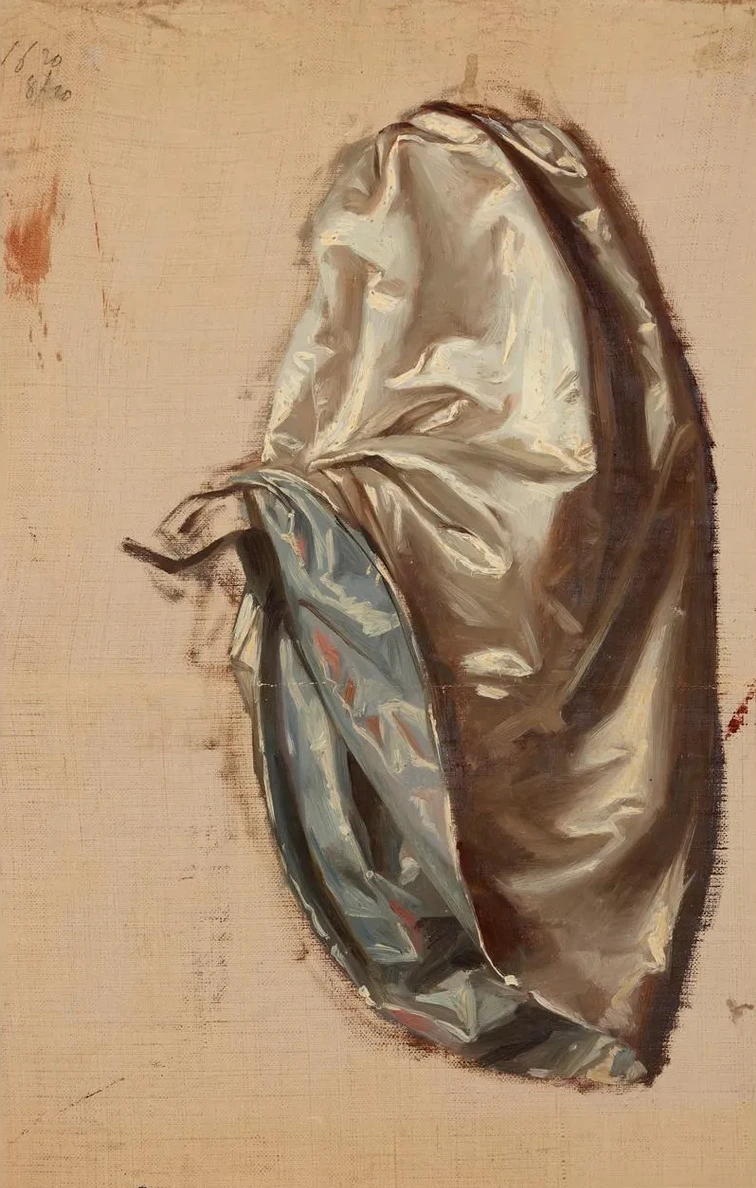 Study of a Lady with a Lute's Robe. Study to the Painting Upbringing of Sigismund Augustus