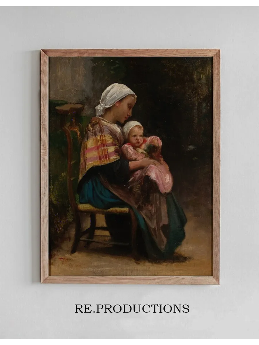 Study of a Mother and Child