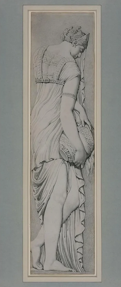 Study of a Nymph from the Fountain of the Innocents, After Jean Goujon