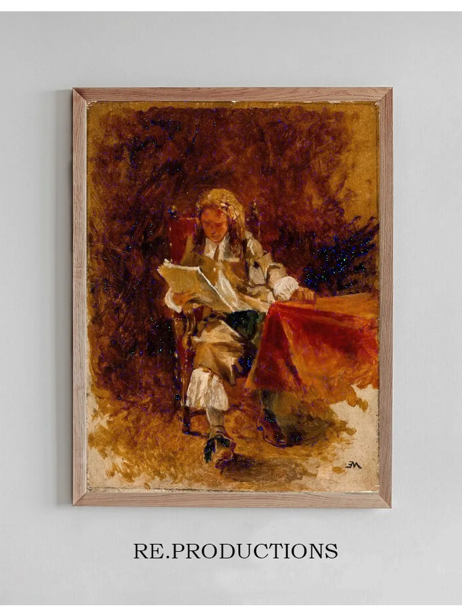 Study of a Seated Cavalier Reading