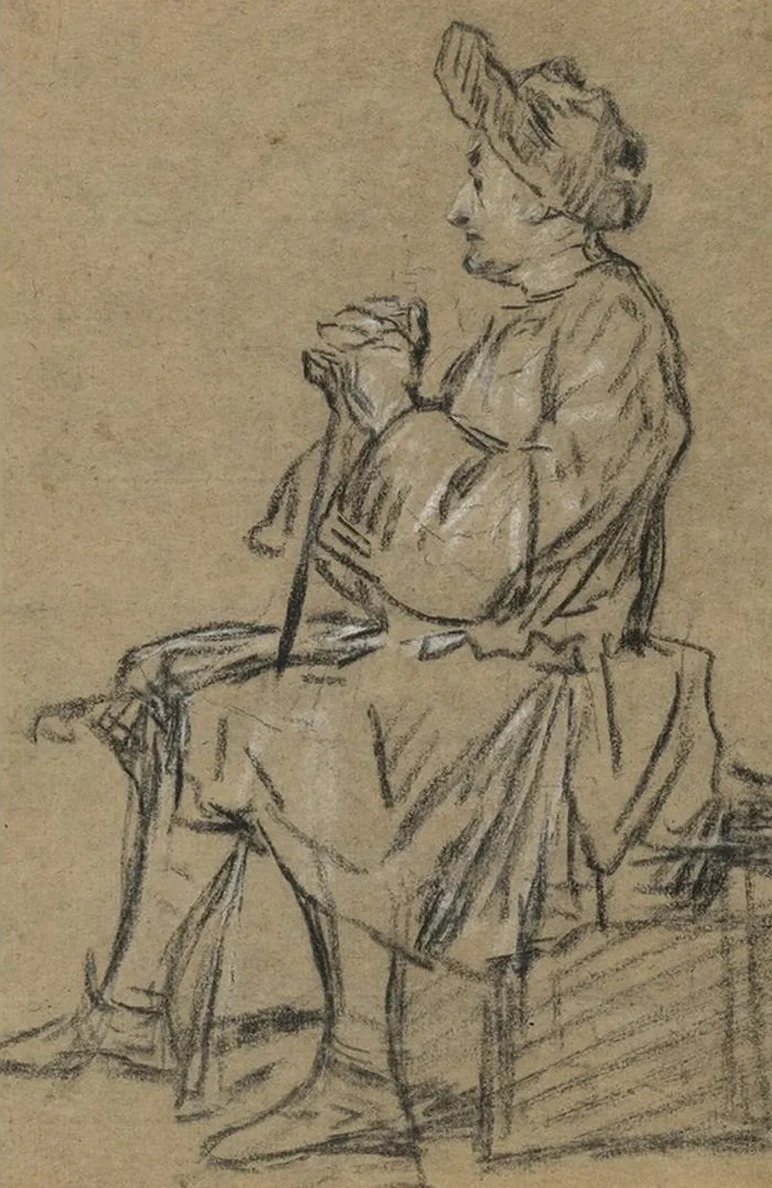Study of a Seated Man