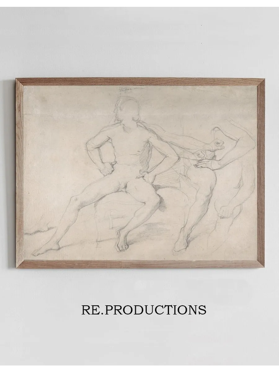 Study of a Seated Nude Male