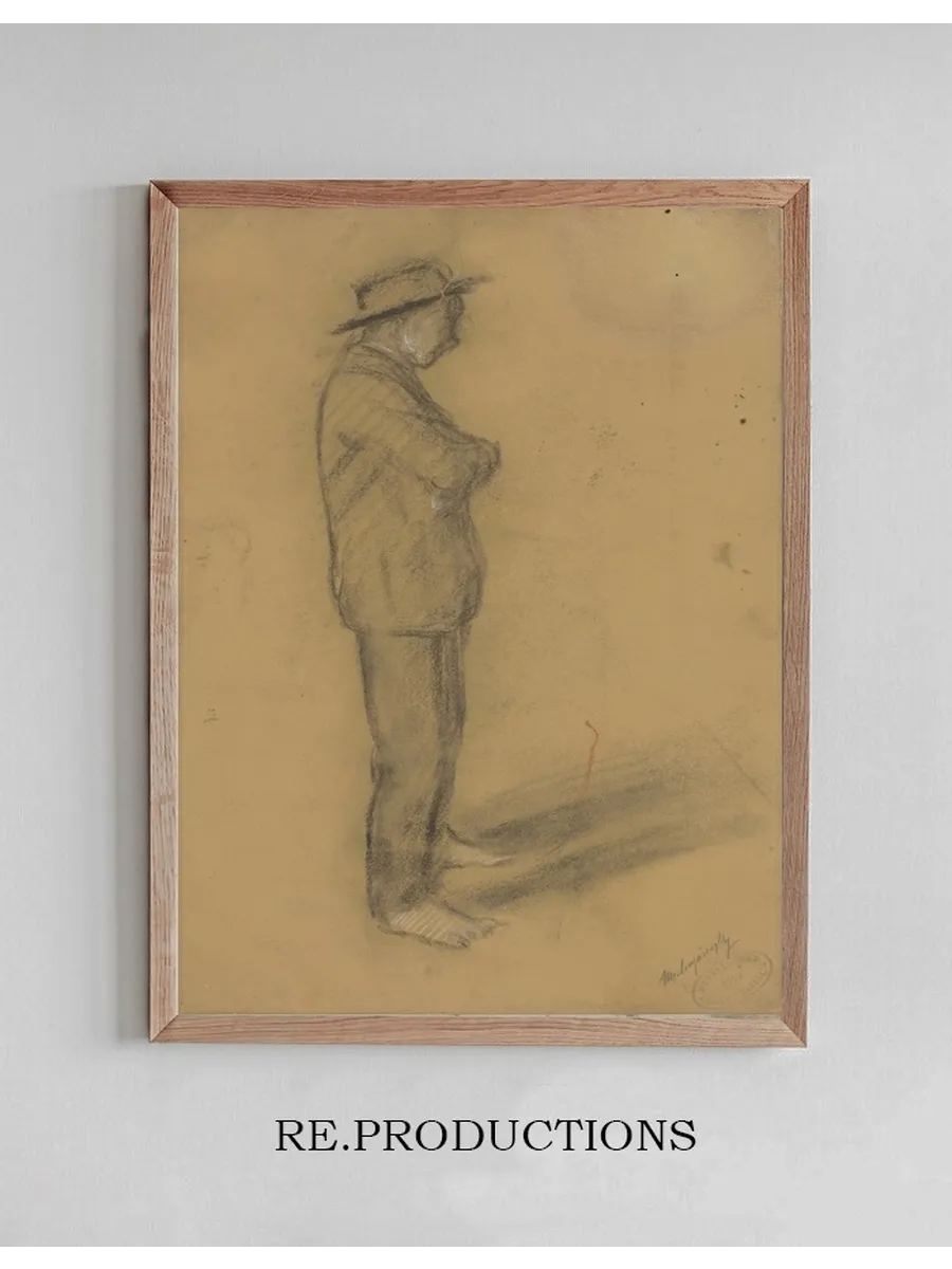 Study of a Standing Man in a Hat