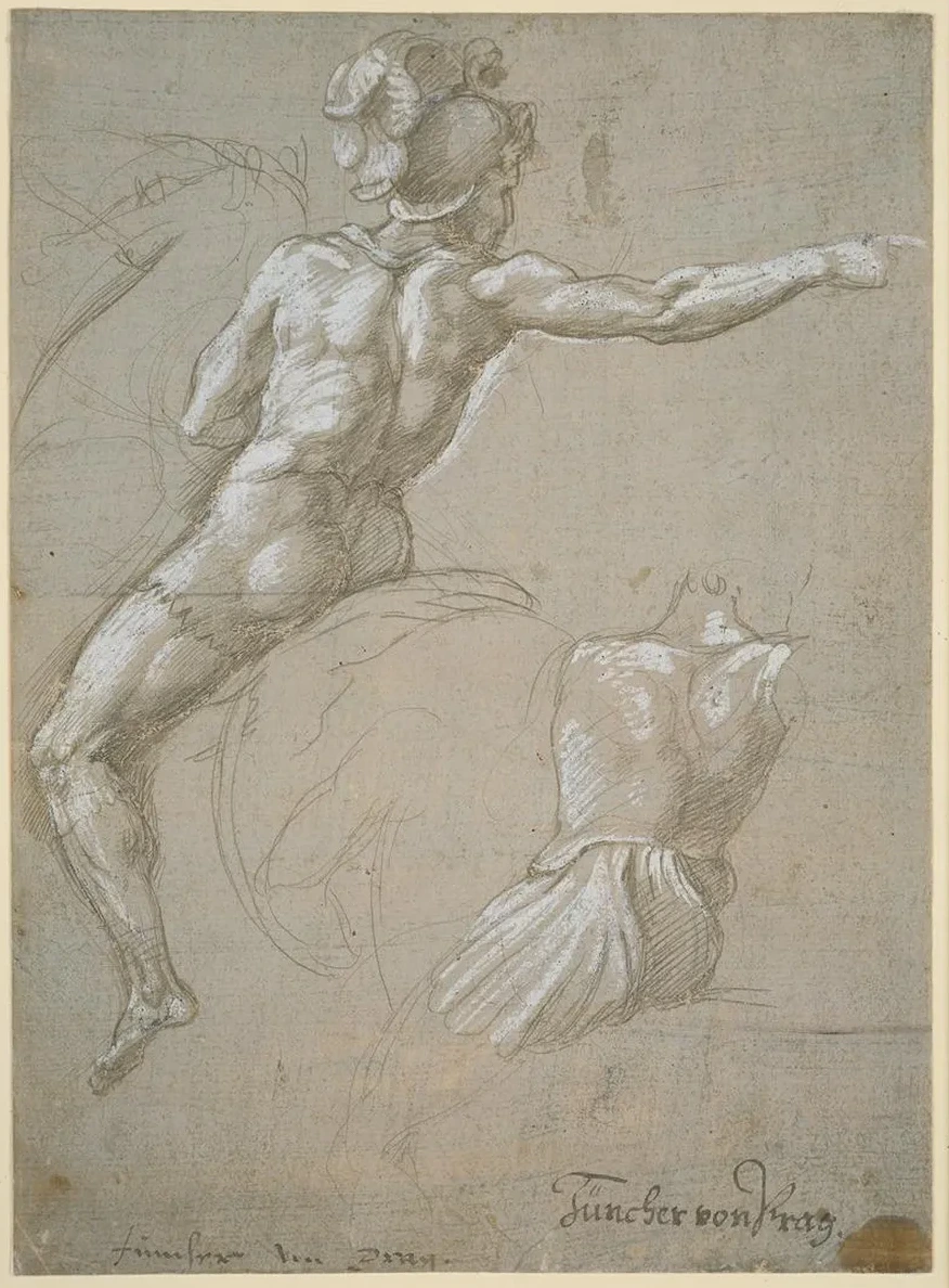 Study of a Warrior on Horseback