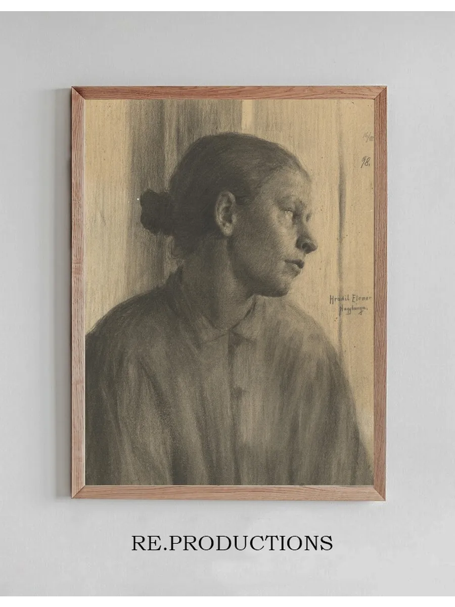 Study of a Woman's Head in Profile