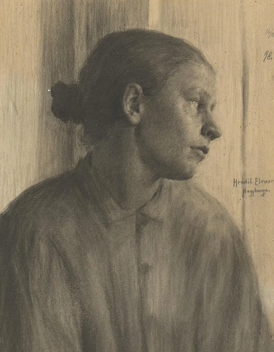 Study of a Woman's Head in Profile