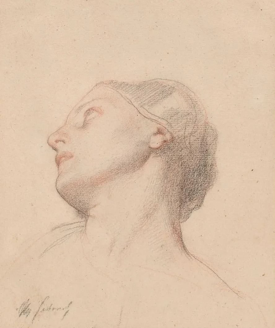 Study of a Woman's Head, for the Glorification of St. Louis