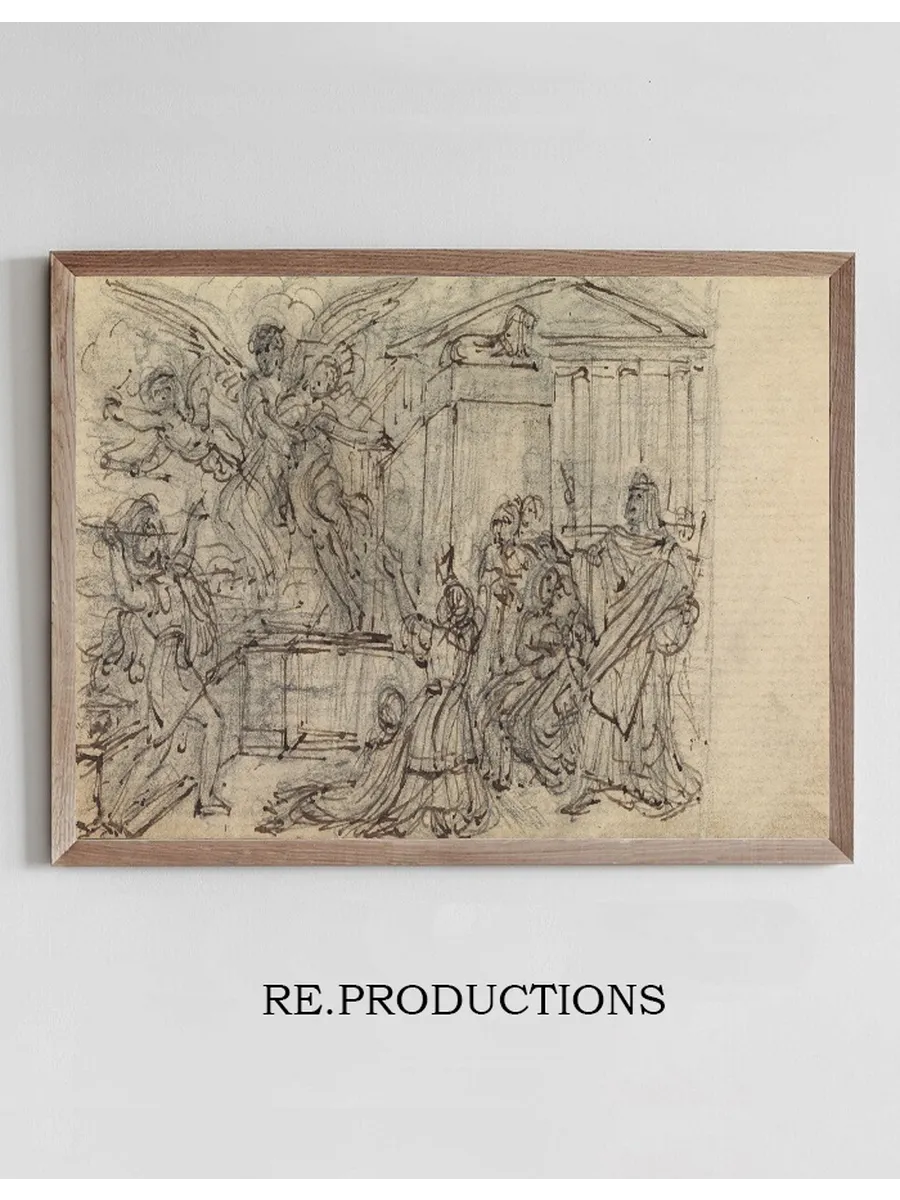 Study of a Woman, being Taken Away by a Winged Being