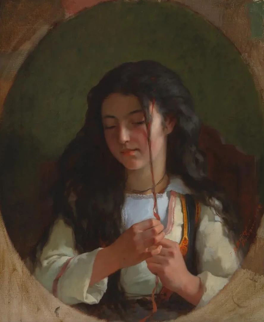 Study of a Young Girl, Pont Aven