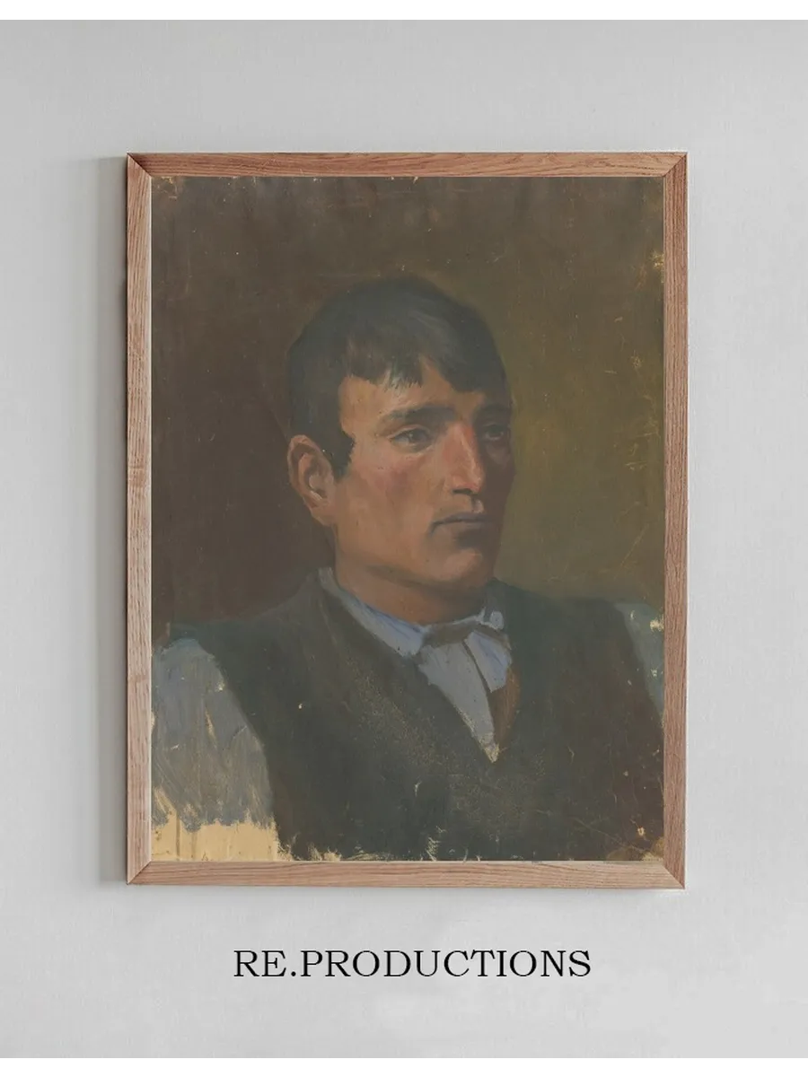 Study of a Young Man in a Dark Vest