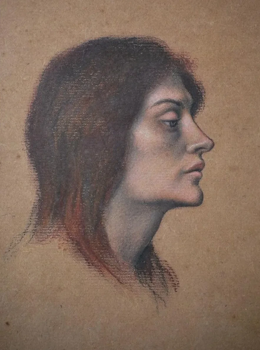 Study of a Female Head for the Love Potion